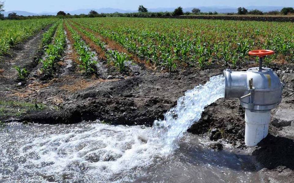 agua campo riego